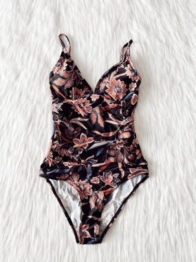 NWT CupShe Floral One Piece Swimsuit Size XS